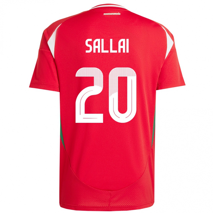 Kids Football Hungary Roland Sallai #20 Red Home Jersey 24-26 T-Shirt Uk