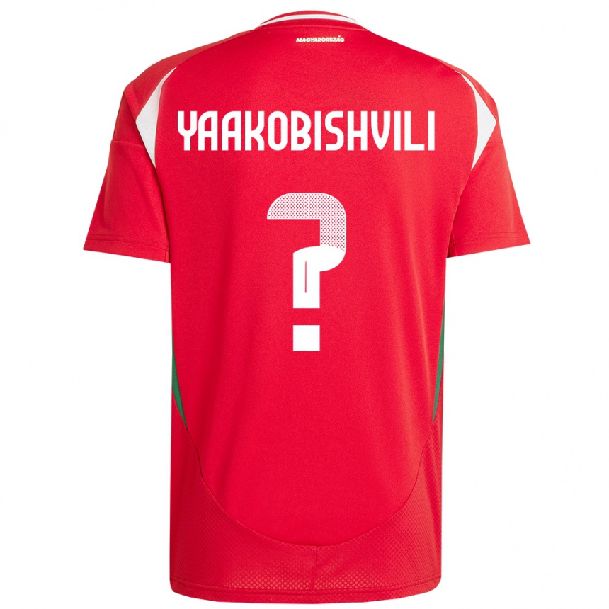 Kids Football Hungary Antal Yaakobishvili #0 Red Home Jersey 24-26 T-Shirt Uk