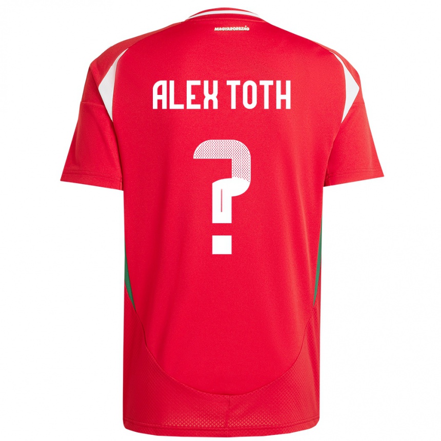 Kids Football Hungary Alex Tóth #0 Red Home Jersey 24-26 T-Shirt Uk