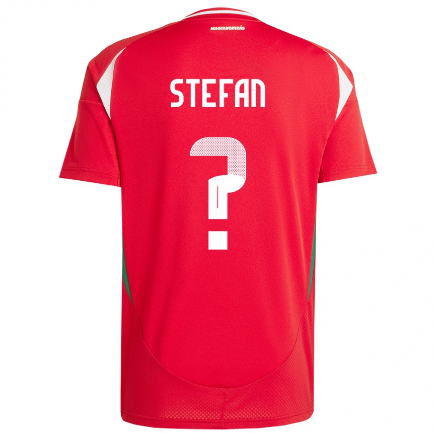 Kids Football Hungary Raúl Stefan #0 Red Home Jersey 24-26 T-Shirt Uk