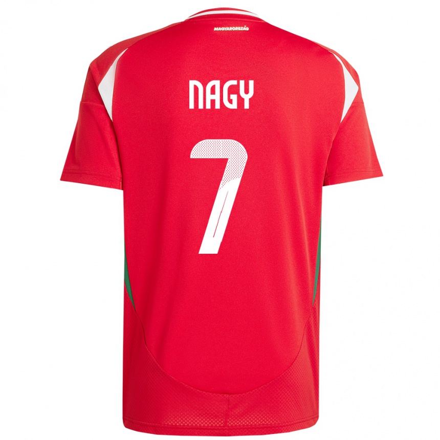 Kids Football Hungary Fanni Nagy #7 Red Home Jersey 24-26 T-Shirt Uk