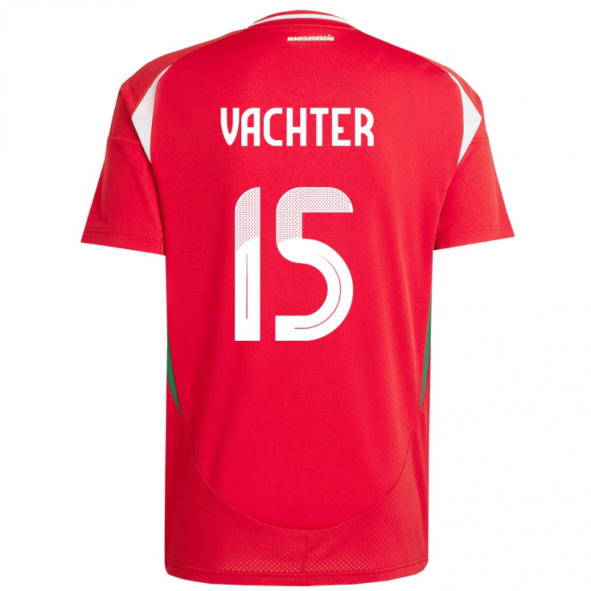 Kids Football Hungary Fanni Vachter #15 Red Home Jersey 24-26 T-Shirt Uk