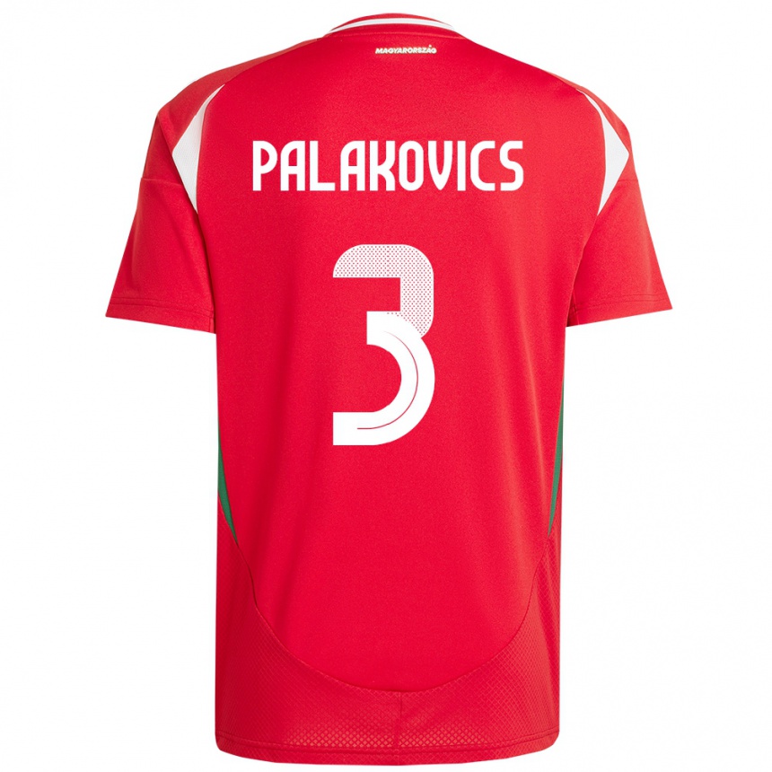 Kids Football Hungary Laura Palakovics #3 Red Home Jersey 24-26 T-Shirt Uk