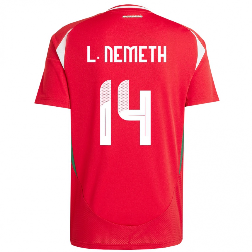 Kids Football Hungary Loretta Németh #14 Red Home Jersey 24-26 T-Shirt Uk