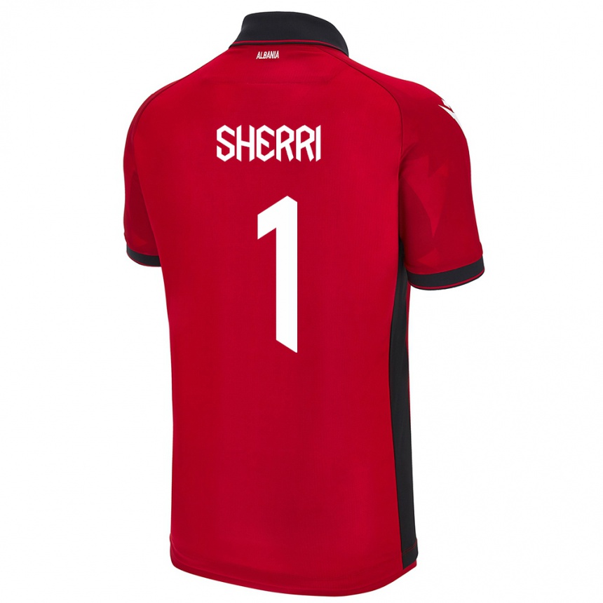 Kids Football Albania Alen Sherri #1 Red Home Jersey 24-26 T-Shirt Uk