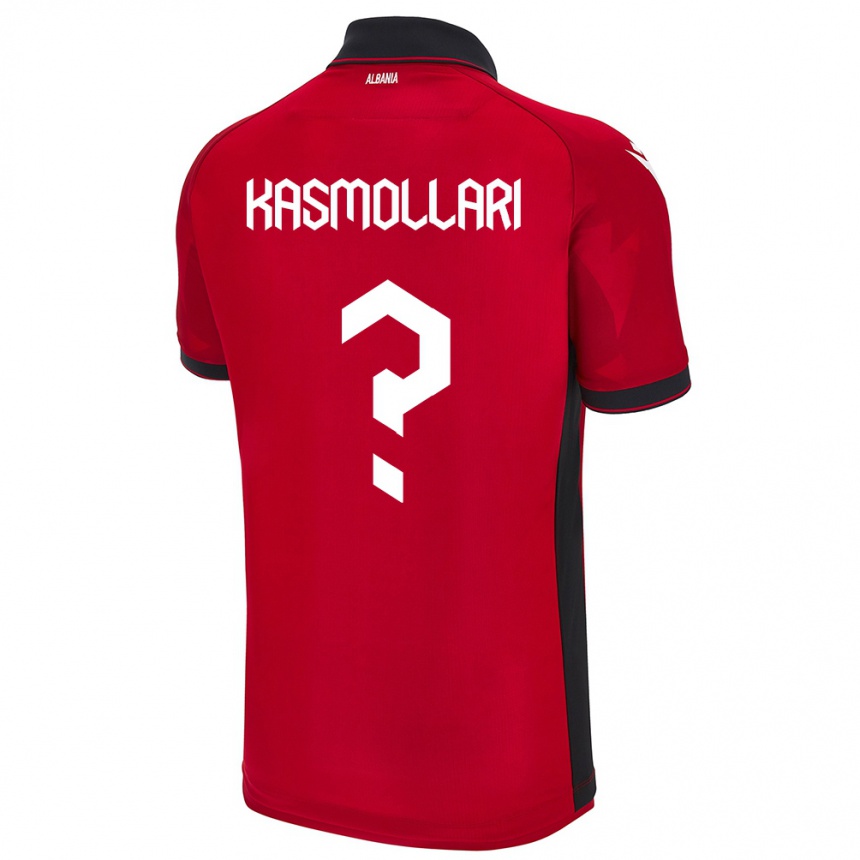 Kids Football Albania Oresti Kasmollari #0 Red Home Jersey 24-26 T-Shirt Uk