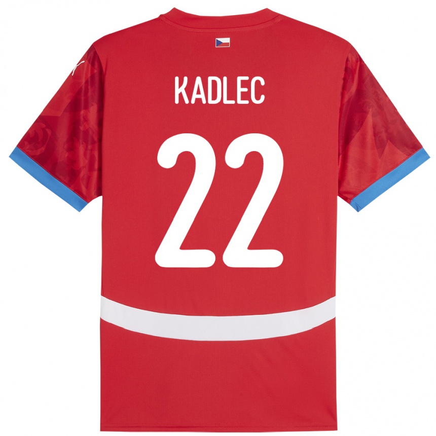 Kids Football Czech Republic Adam Kadlec #22 Red Home Jersey 24-26 T-Shirt Uk