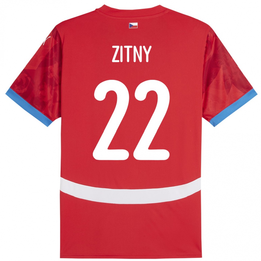 Kids Football Czech Republic Matej Zitny #22 Red Home Jersey 24-26 T-Shirt Uk