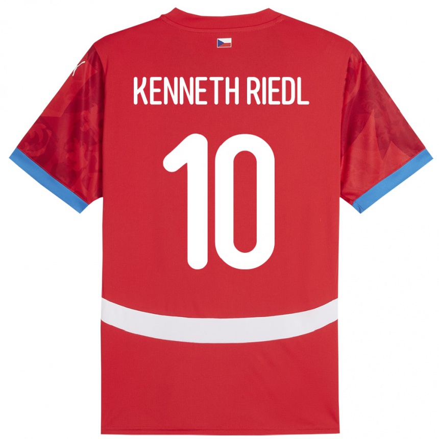 Kids Football Czech Republic Victor Kenneth Riedl #10 Red Home Jersey 24-26 T-Shirt Uk