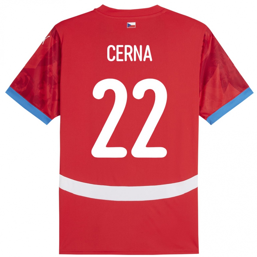 Kids Football Czech Republic Franny Černá #22 Red Home Jersey 24-26 T-Shirt Uk