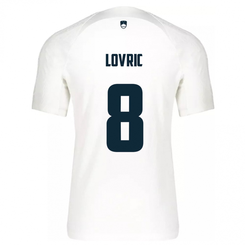 Kids Football Slovenia Sandi Lovric #8 White Home Jersey 24-26 T-Shirt Uk