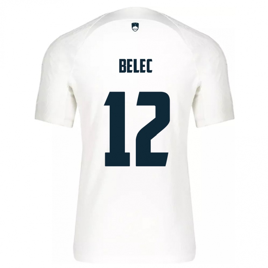 Kids Football Slovenia Vid Belec #12 White Home Jersey 24-26 T-Shirt Uk