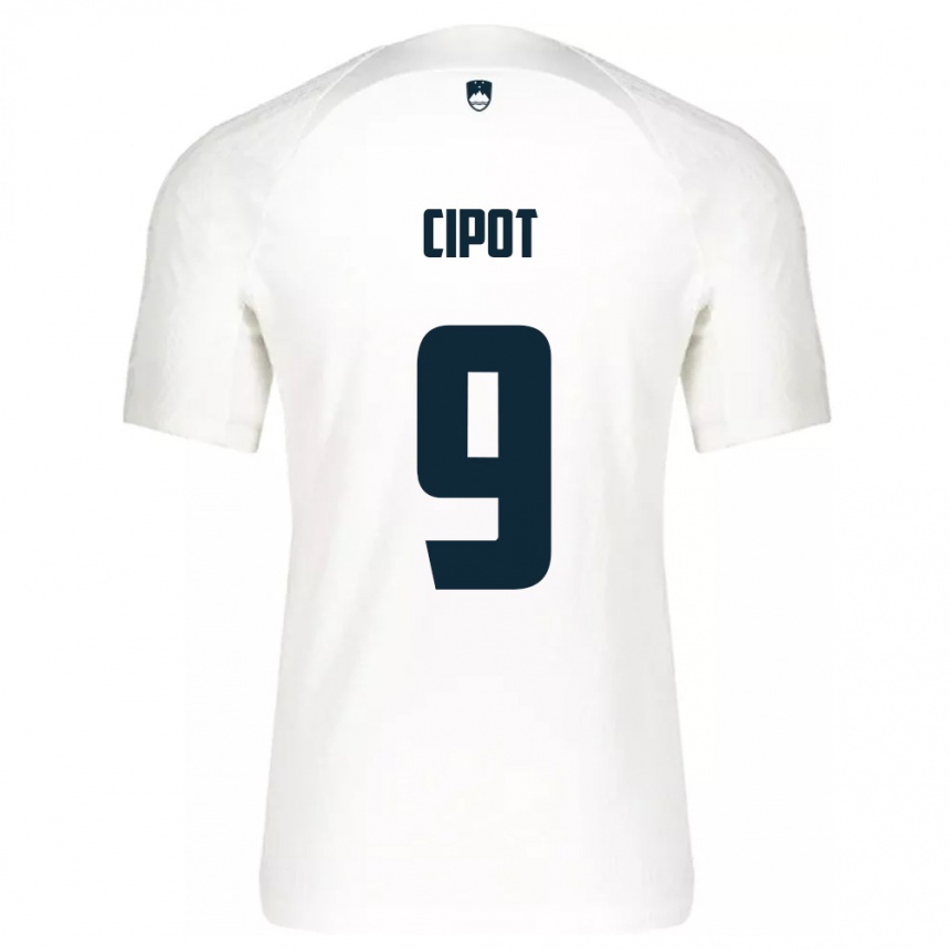 Kids Football Slovenia Tio Cipot #9 White Home Jersey 24-26 T-Shirt Uk