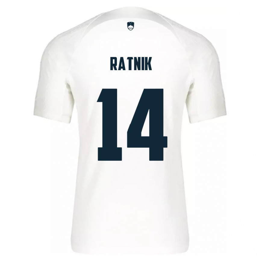 Kids Football Slovenia Marcel Ratnik #14 White Home Jersey 24-26 T-Shirt Uk