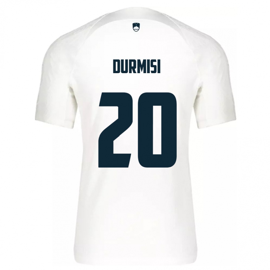 Kids Football Slovenia Arman Durmisi #20 White Home Jersey 24-26 T-Shirt Uk