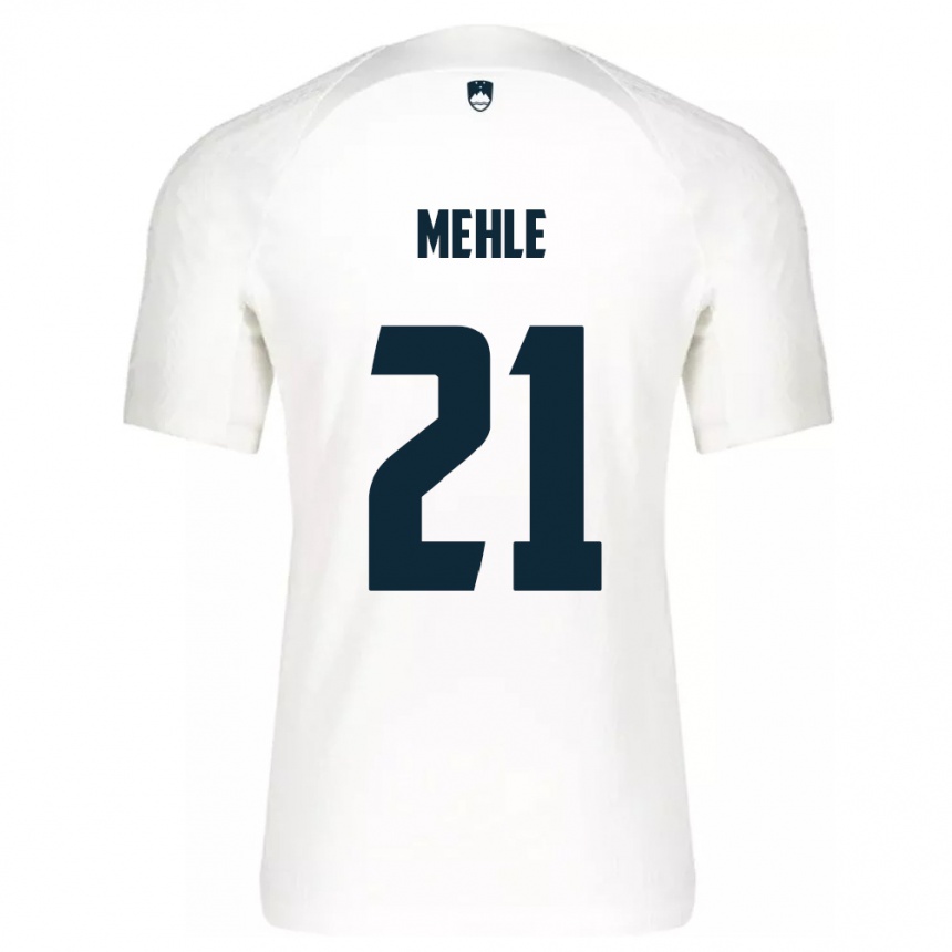 Kids Football Slovenia Matej Mehle #21 White Home Jersey 24-26 T-Shirt Uk