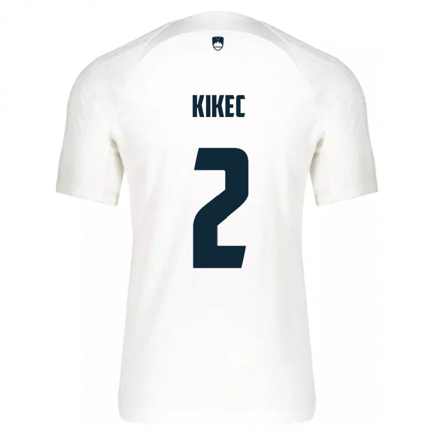 Kids Football Slovenia Timon Kikec #2 White Home Jersey 24-26 T-Shirt Uk