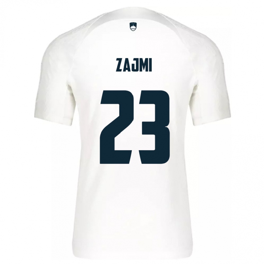 Kids Football Slovenia Luana Zajmi #23 White Home Jersey 24-26 T-Shirt Uk