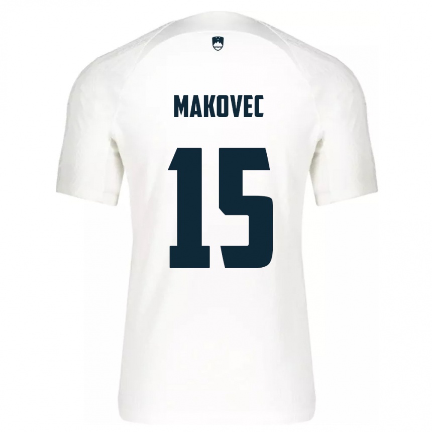 Kids Football Slovenia Sara Makovec #15 White Home Jersey 24-26 T-Shirt Uk