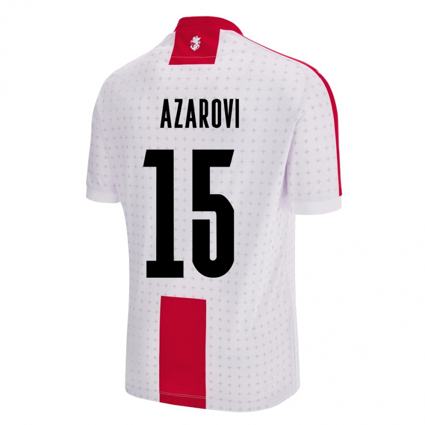 Kids Football Georgia Irakli Azarovi #15 White Home Jersey 24-26 T-Shirt Uk