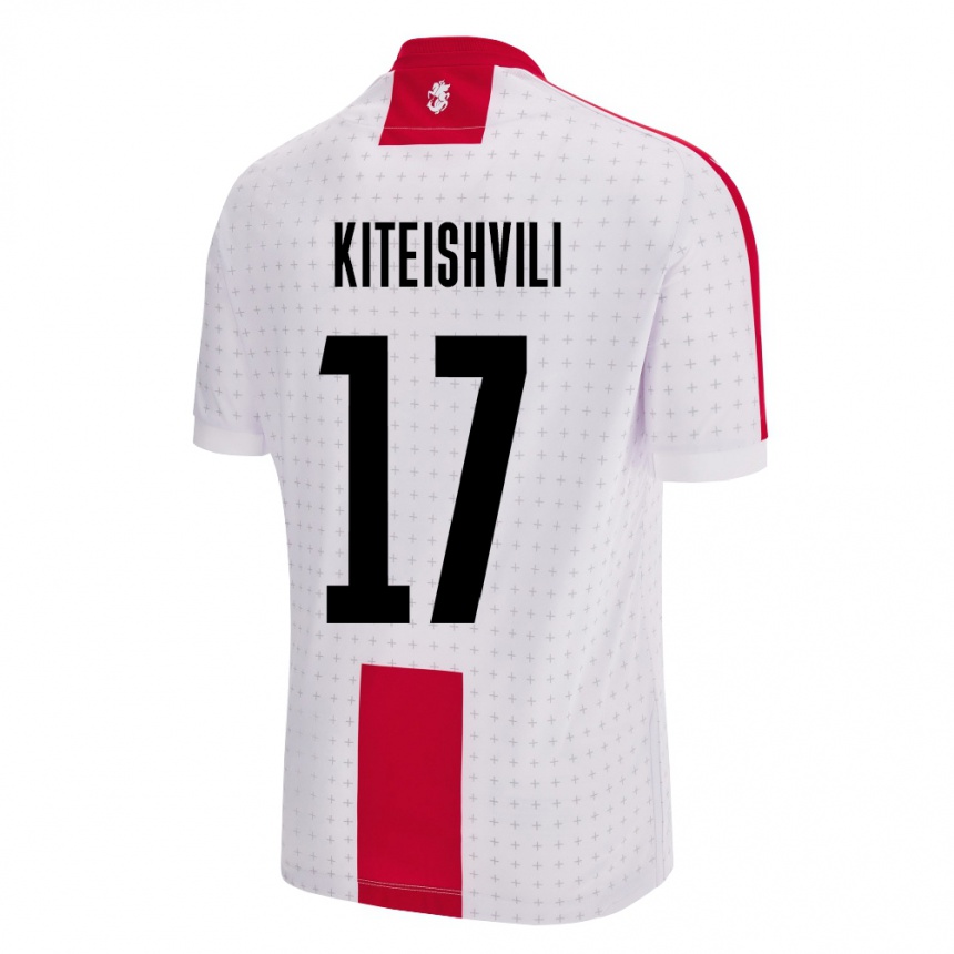 Kids Football Georgia Otar Kiteishvili #17 White Home Jersey 24-26 T-Shirt Uk