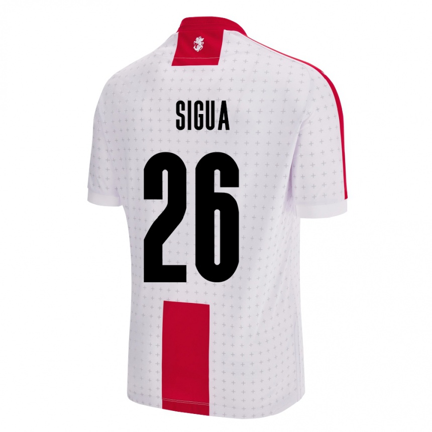 Kids Football Georgia Gabriel Sigua #26 White Home Jersey 24-26 T-Shirt Uk