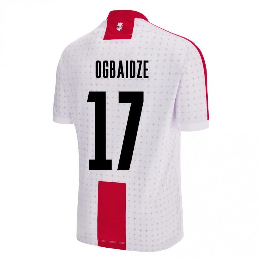 Kids Football Georgia Shalva Ogbaidze #17 White Home Jersey 24-26 T-Shirt Uk