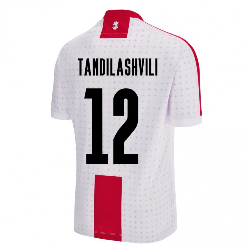 Kids Football Georgia Levan Tandilashvili #12 White Home Jersey 24-26 T-Shirt Uk