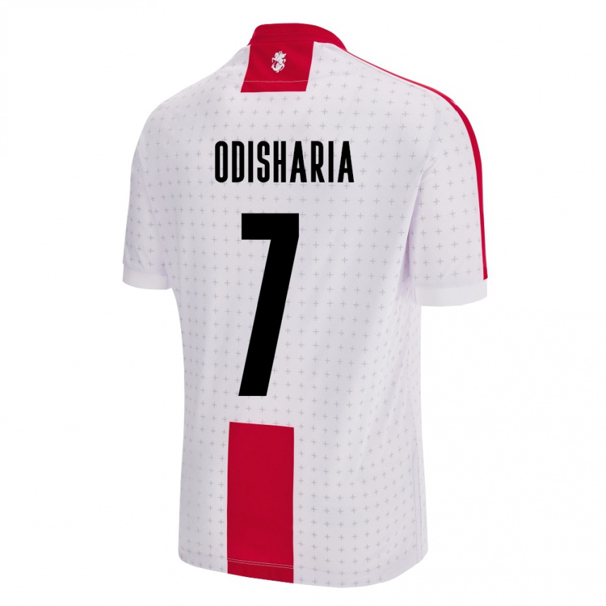 Kids Football Georgia Lasha Odisharia #7 White Home Jersey 24-26 T-Shirt Uk