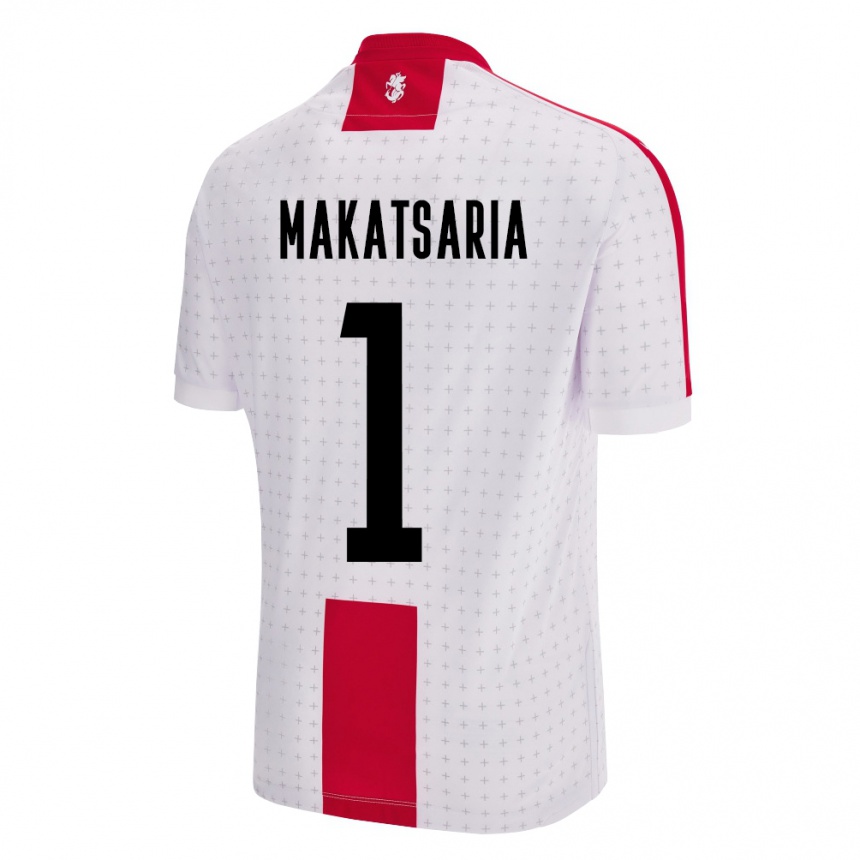 Kids Football Georgia Mikheil Makatsaria #1 White Home Jersey 24-26 T-Shirt Uk