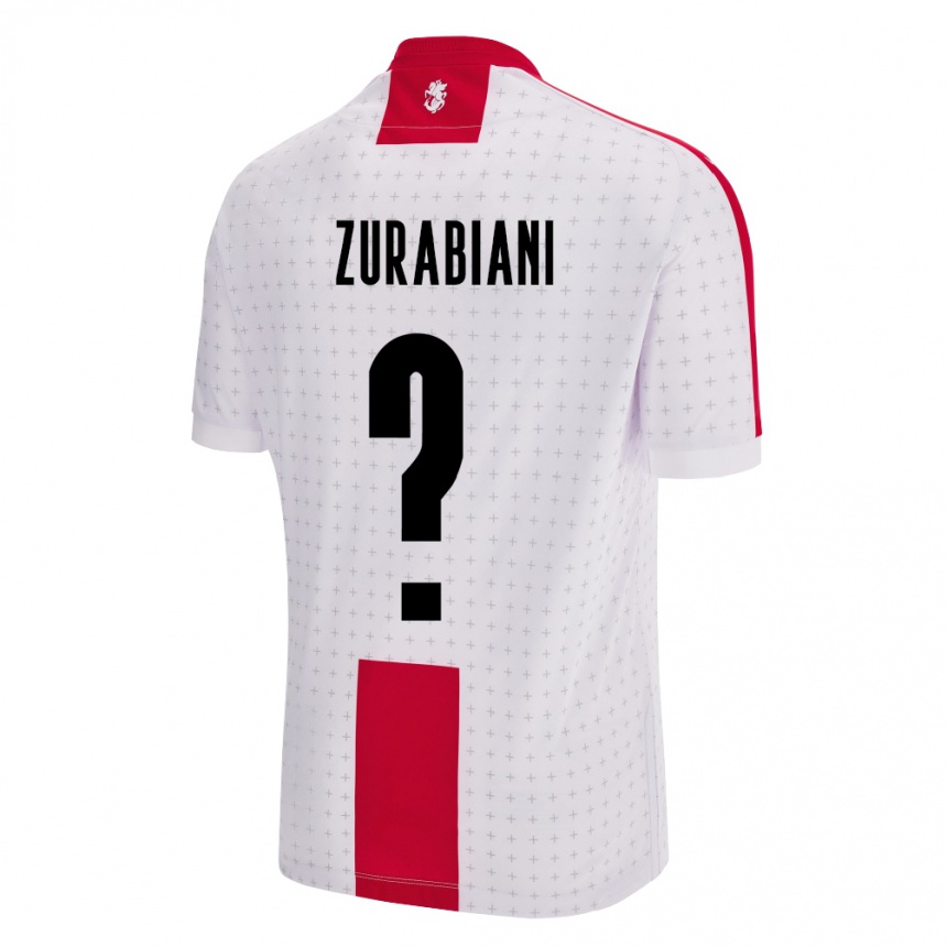 Kids Football Georgia Davit Zurabiani #0 White Home Jersey 24-26 T-Shirt Uk