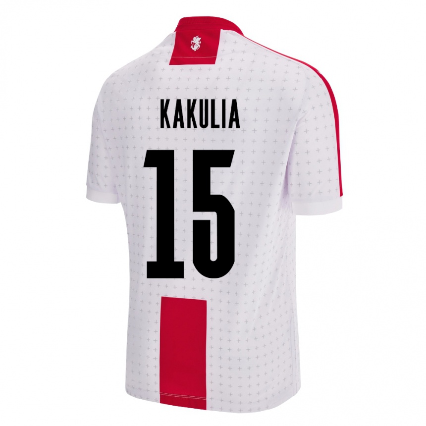 Kids Football Georgia Giorgi Kakulia #15 White Home Jersey 24-26 T-Shirt Uk