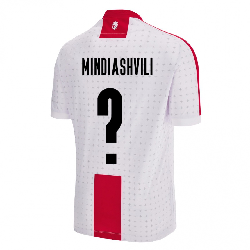 Kids Football Georgia Tornike Mindiashvili #0 White Home Jersey 24-26 T-Shirt Uk