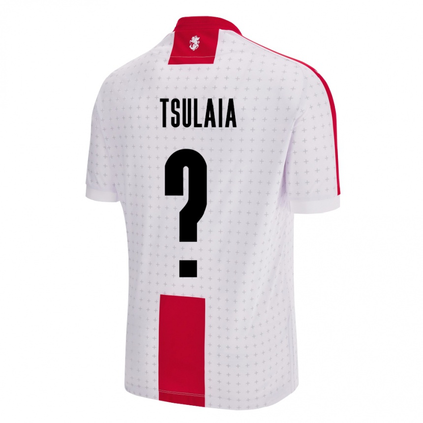 Kids Football Georgia Luka Tsulaia #0 White Home Jersey 24-26 T-Shirt Uk