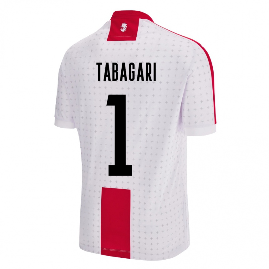 Kids Football Georgia Eka Tabagari #1 White Home Jersey 24-26 T-Shirt Uk