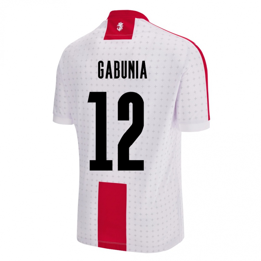 Kids Football Georgia Tatia Gabunia #12 White Home Jersey 24-26 T-Shirt Uk