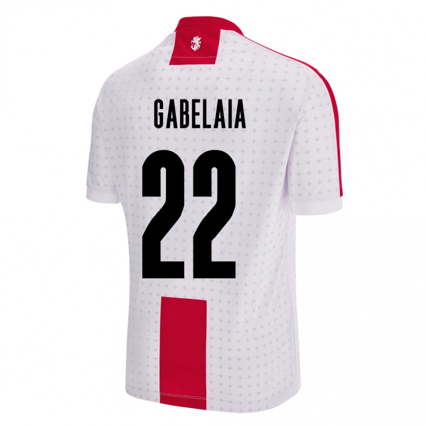 Kids Football Georgia Svetalna Gabelaia #22 White Home Jersey 24-26 T-Shirt Uk