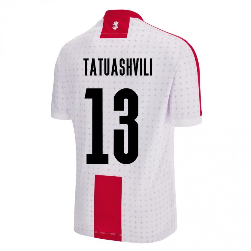 Kids Football Georgia Tamar Tatuashvili #13 White Home Jersey 24-26 T-Shirt Uk