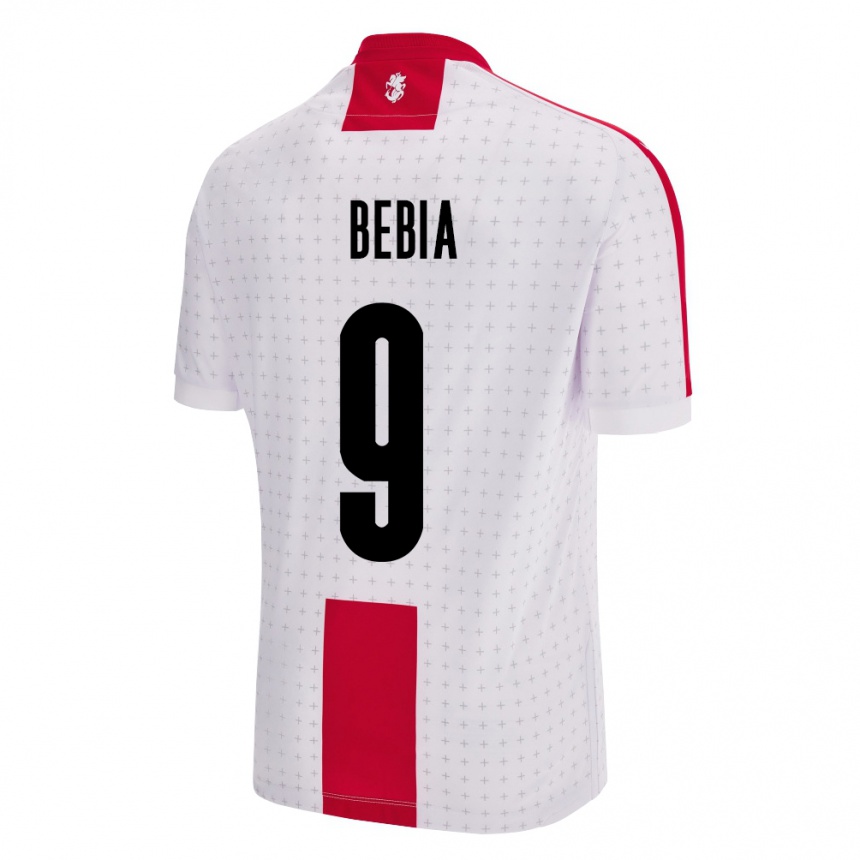 Kids Football Georgia Maiko Bebia #9 White Home Jersey 24-26 T-Shirt Uk