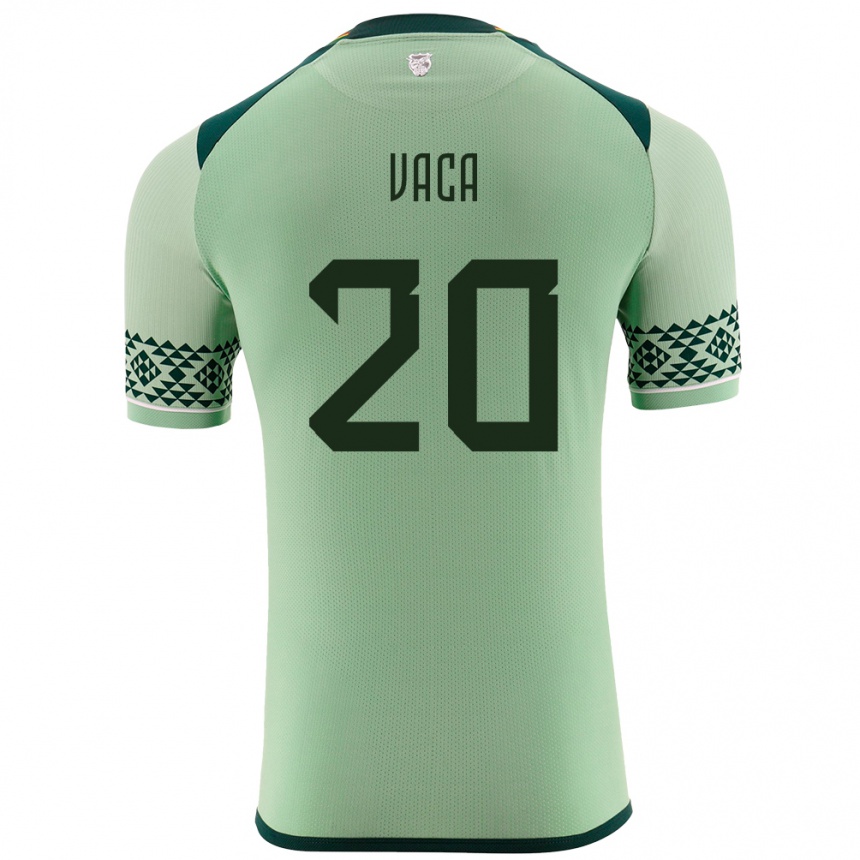 Kids Football Bolivia Pablo Vaca #20 Light Green Home Jersey 24-26 T-Shirt Uk