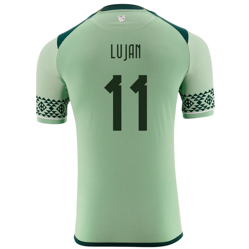 Kids Football Bolivia Pablo Luján #11 Light Green Home Jersey 24-26 T-Shirt Uk