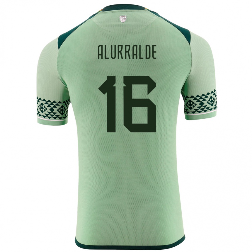 Kids Football Bolivia Samantha Alurralde #16 Light Green Home Jersey 24-26 T-Shirt Uk