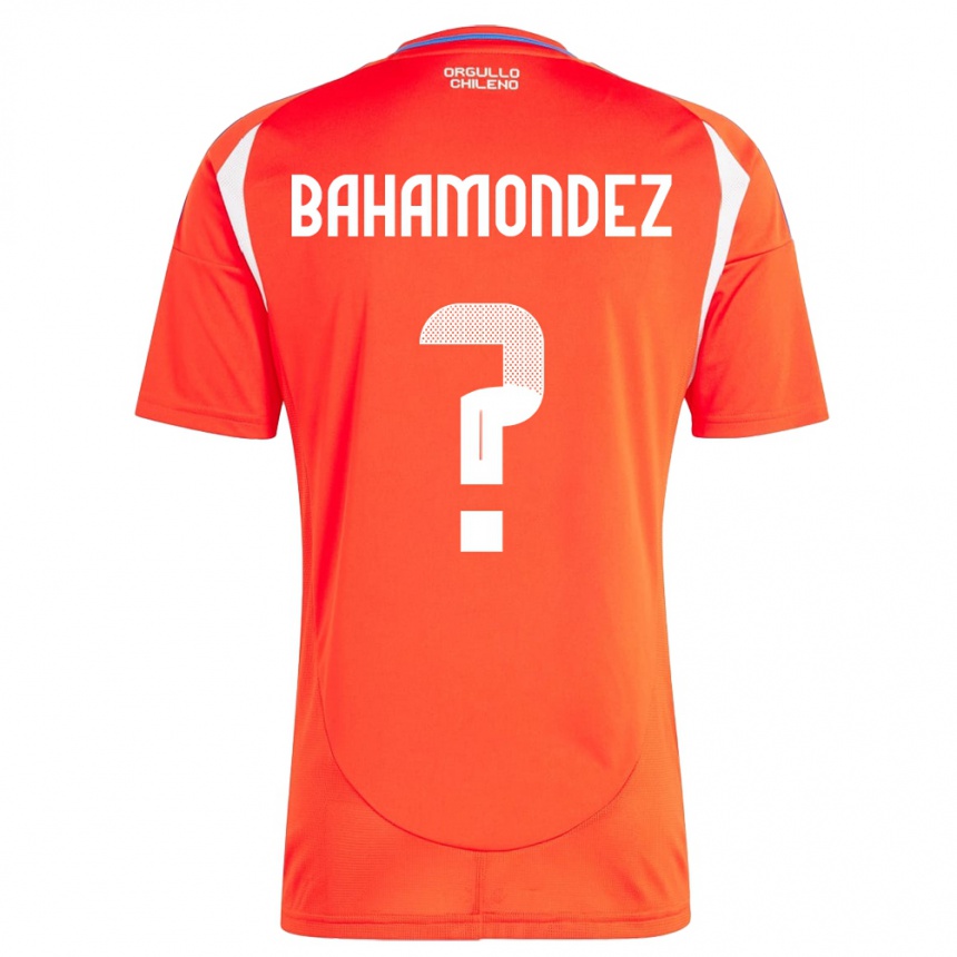 Kids Football Chile Taizo Bahamondez #0 Red Home Jersey 24-26 T-Shirt Uk