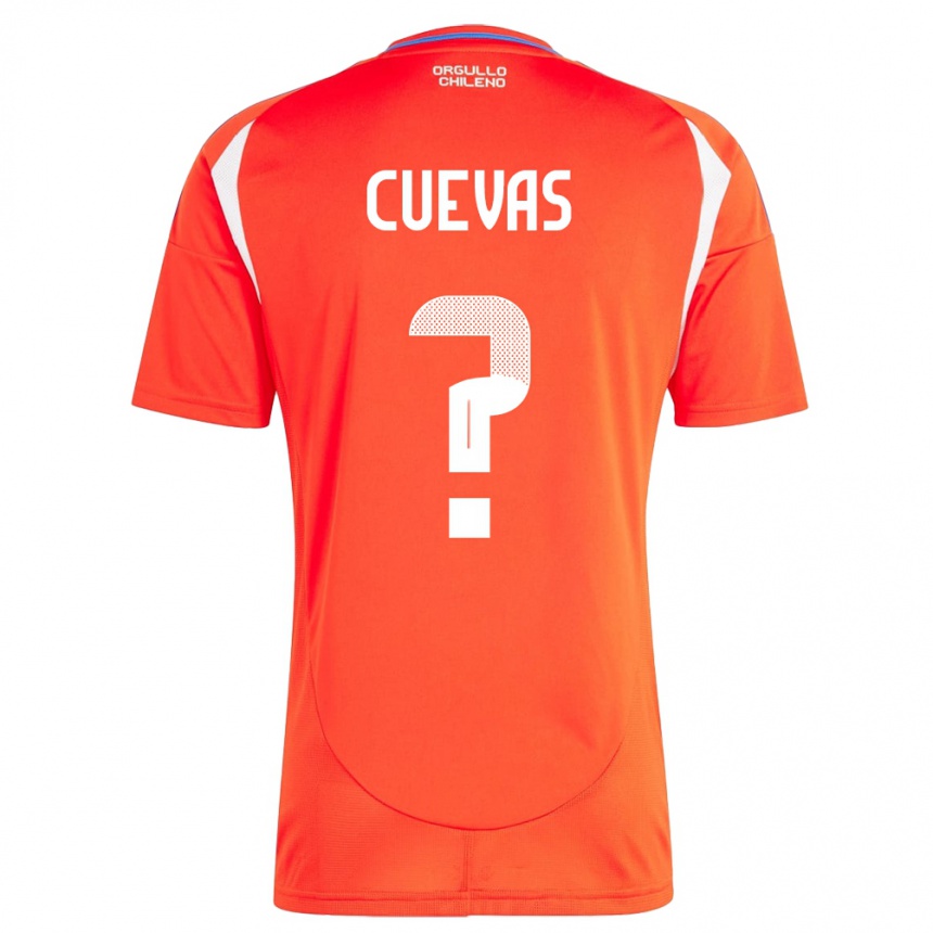 Kids Football Chile Yastin Cuevas #0 Red Home Jersey 24-26 T-Shirt Uk