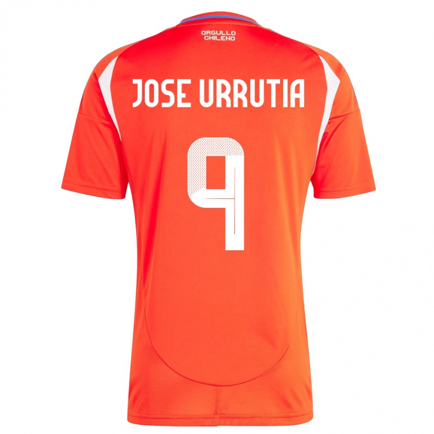 Kids Football Chile María José Urrutia #9 Red Home Jersey 24-26 T-Shirt Uk