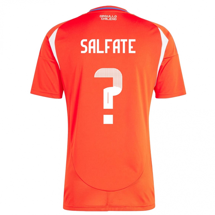 Kids Football Chile Claudia Salfate #0 Red Home Jersey 24-26 T-Shirt Uk