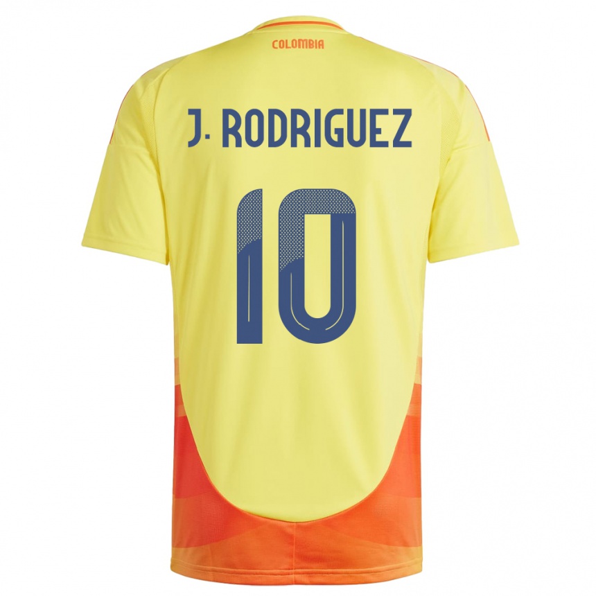 Kids Football Colombia James Rodríguez #10 Yellow Home Jersey 24-26 T-Shirt Uk