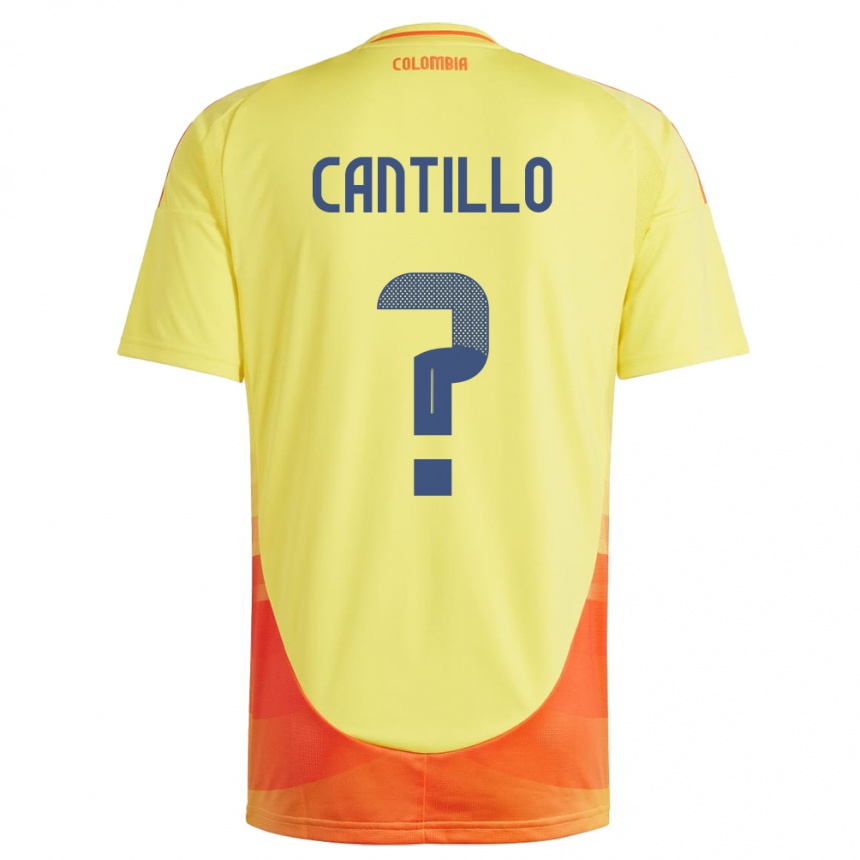 Kids Football Colombia Carlos Cantillo #0 Yellow Home Jersey 24-26 T-Shirt Uk