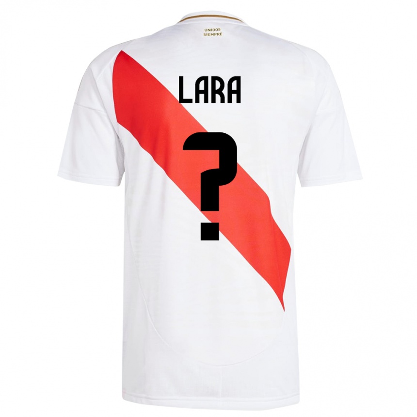 Kids Football Peru Jean Lara #0 White Home Jersey 24-26 T-Shirt Uk