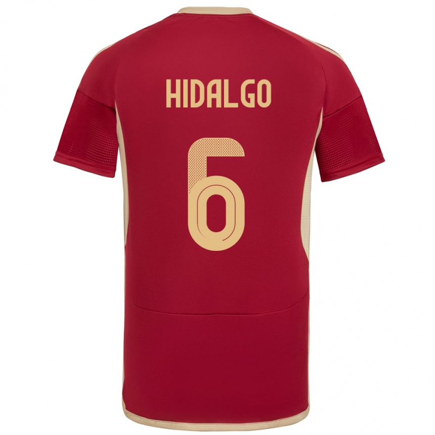 Kids Football Venezuela Rai Hidalgo #6 Burgundy Home Jersey 24-26 T-Shirt Uk